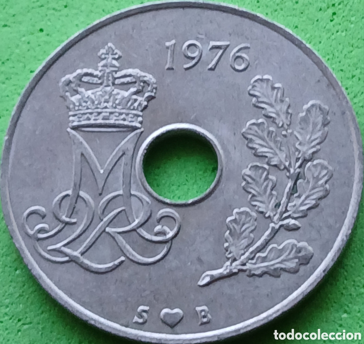 Monedas antiguas de Europa: Dinamarca 25 ore 1976 km#861