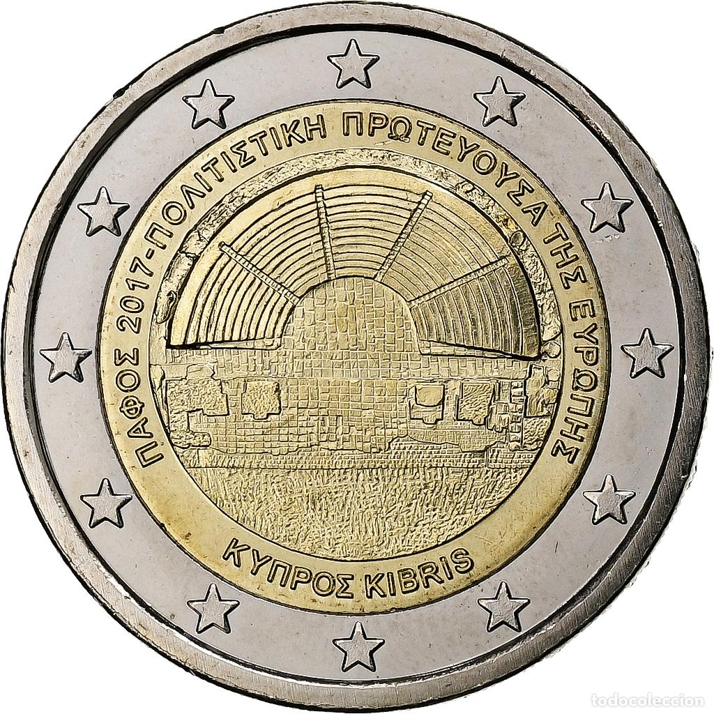 Monedas antiguas de Europa: [#1308669] Chipre, 2 Euro, European Capital of Culture, 2017, Athens, Bimet&aacute;lico, SC