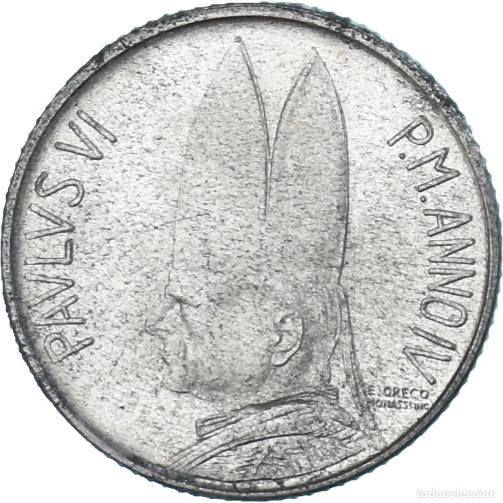 Monedas antiguas de Europa: [#1180832] Moneda, CIUDAD DEL VATICANO, Paul VI, 2 Lire, 1966, SC, Aluminio, KM:85