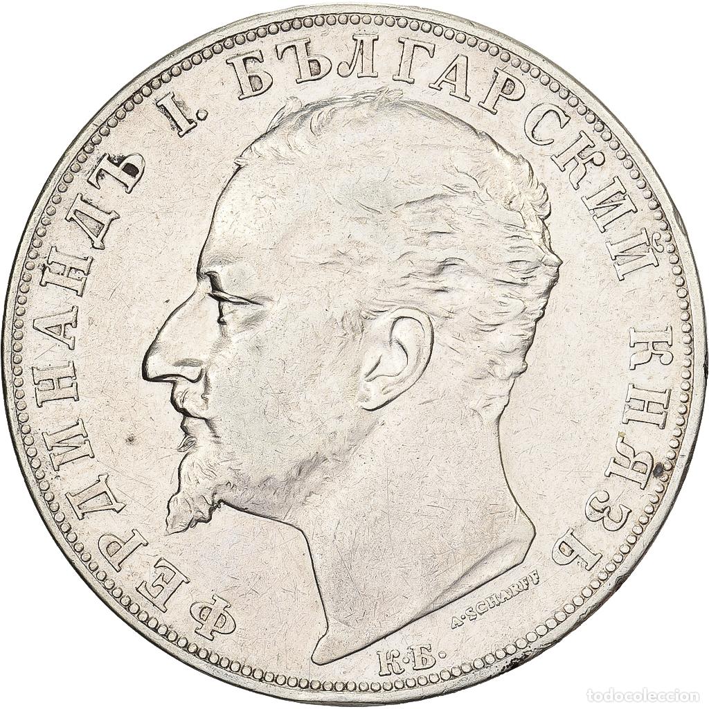 Monedas antiguas de Europa: [#1121366] Bulgaria, Ferdinand I, 5 Leva, 1894, Kormoczbanya, Plata, MBC, KM:18