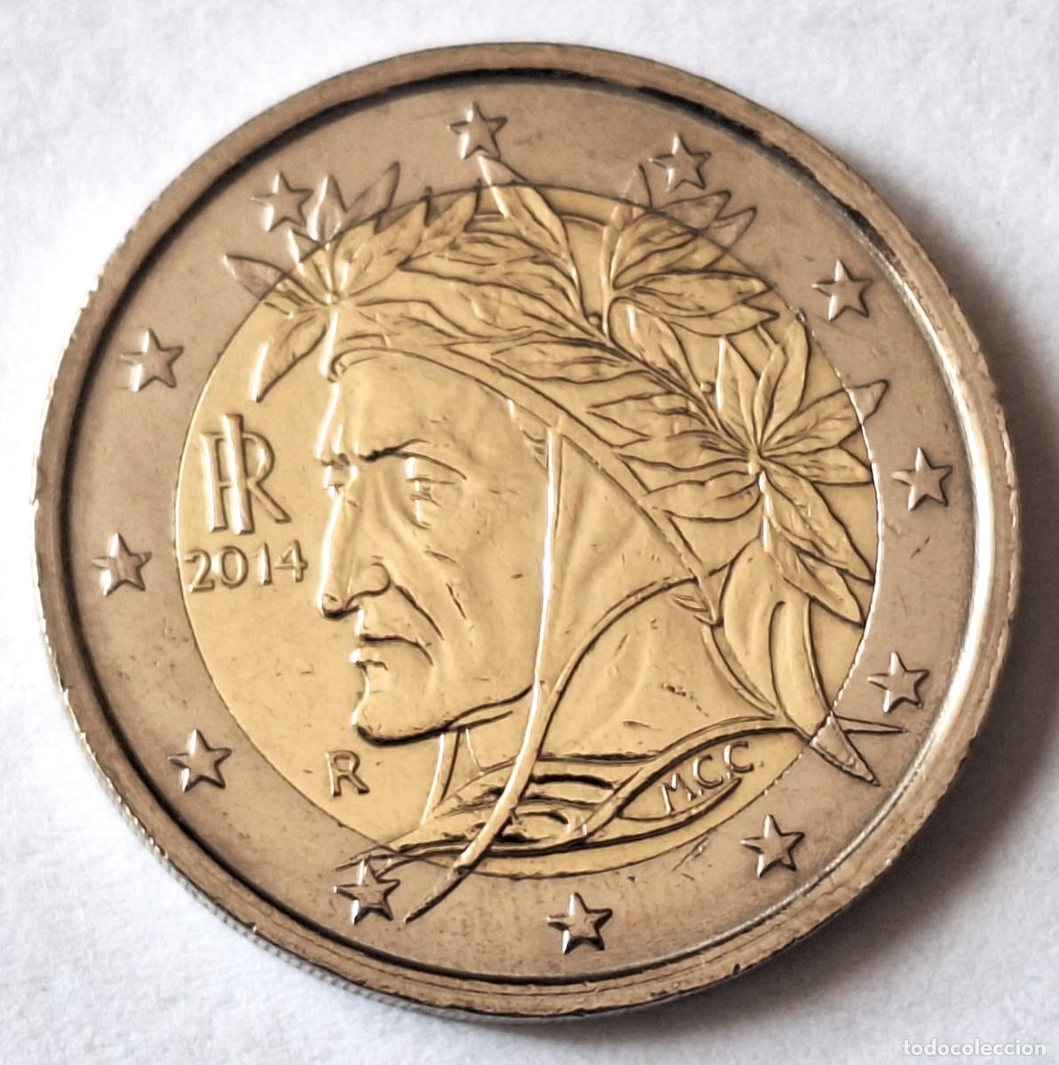 Monedas antiguas de Europa: ITALIA - MONEDA DE 2 EUROS DEL A&Ntilde;O 2014 - BIEN CONSERVADA