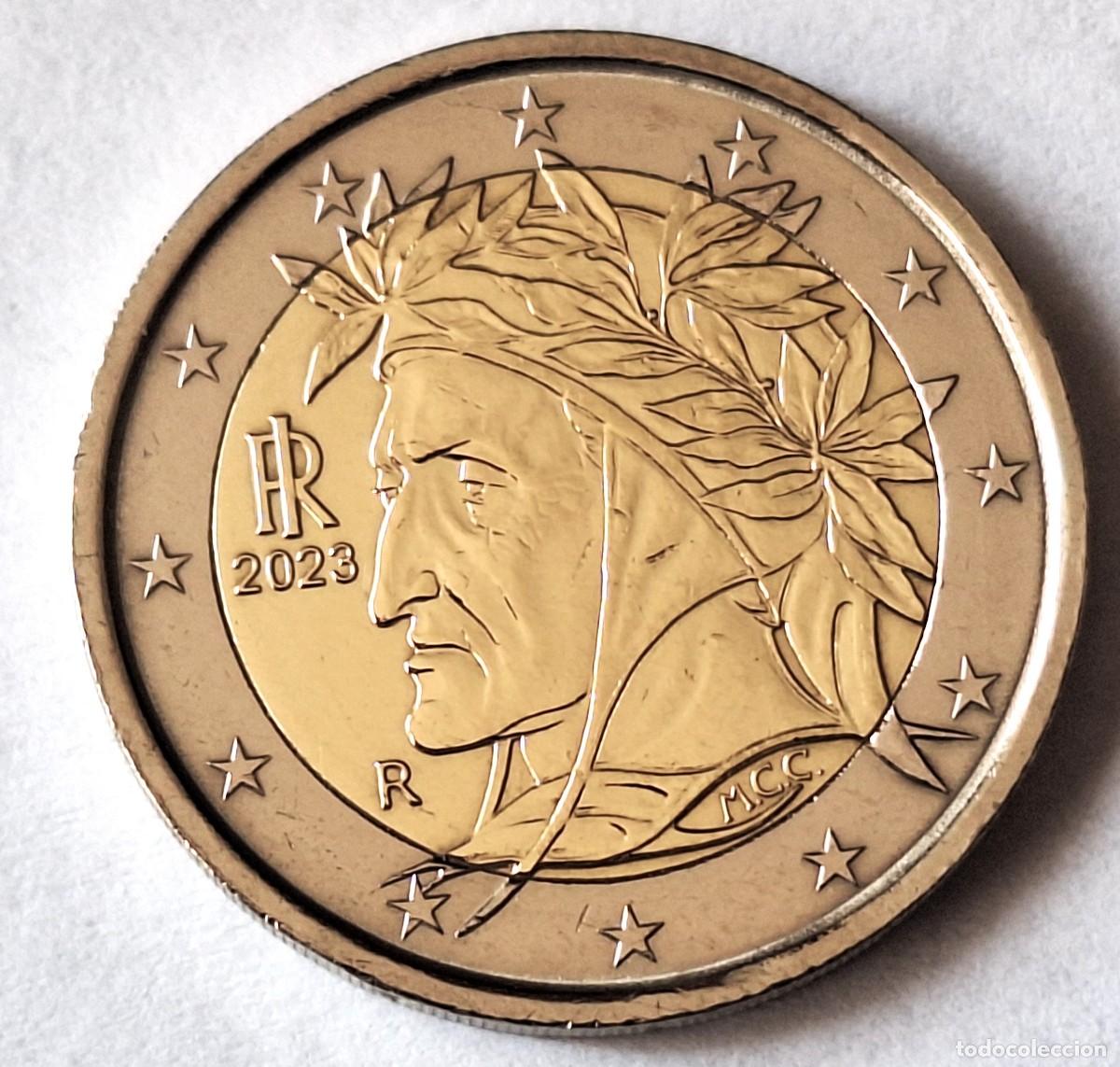 Monedas antiguas de Europa: ITALIA - MONEDA DE 2 EUROS DEL A&Ntilde;O 2023 - BIEN CONSERVADA
