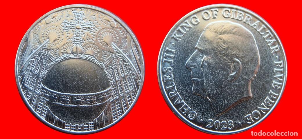 Monedas antiguas de Europa: 5 PENIQUES PENCE 2023 SIN CIRCULAR GIBRALTAR-8936SC