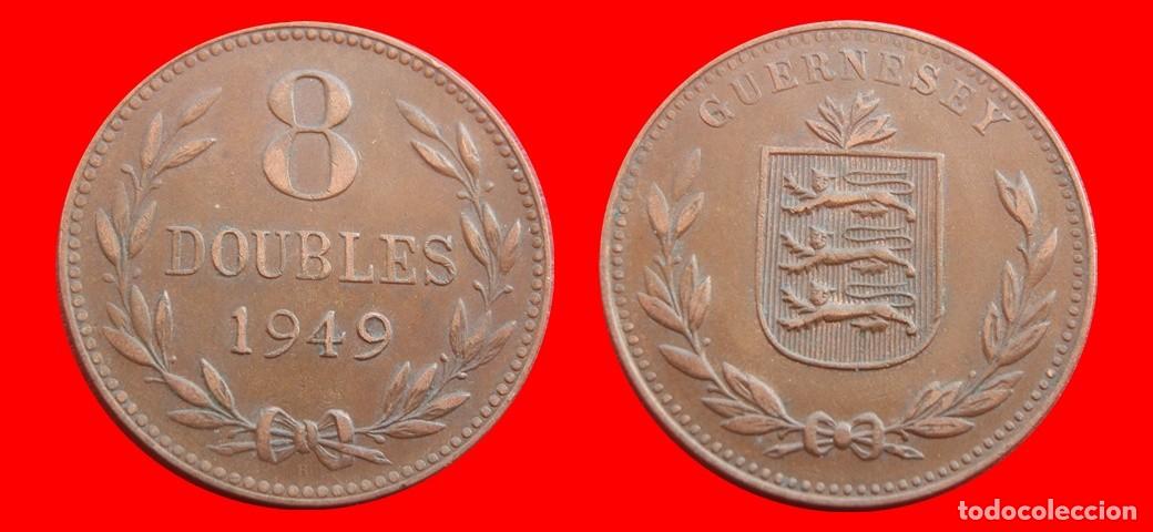 Monedas antiguas de Europa: 8 DOUBLES 1949 GUERNESEY-151339