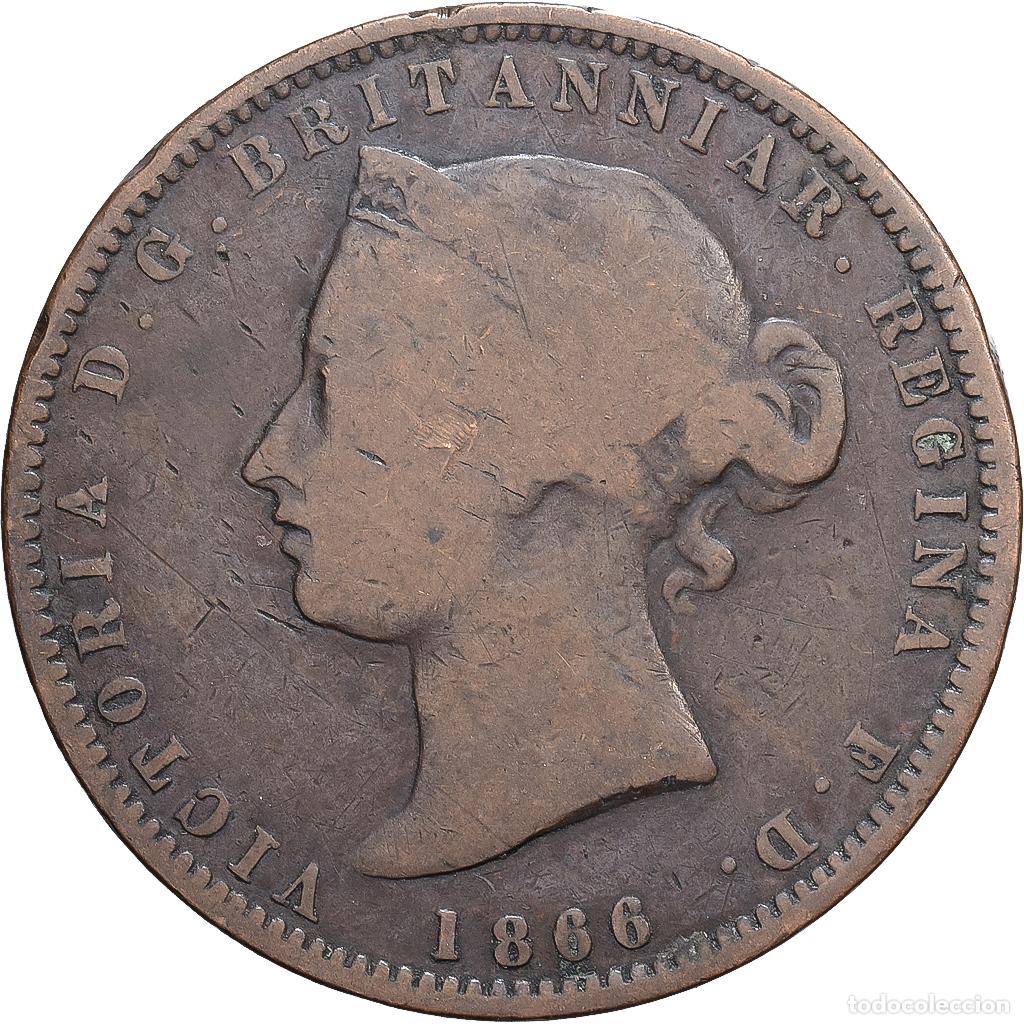 Monedas antiguas de Europa: [#1512698] Jersey, Victoria, 1/13 Shilling, 1866, Bronce, BC+, KM:5