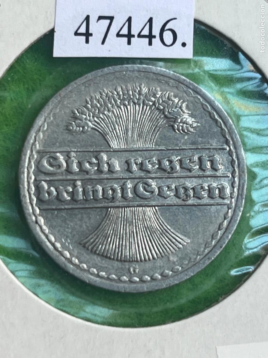 Monedas antiguas de Europa: Alemania 50 pfennig 1921 G