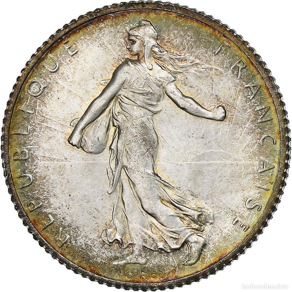 Monedas antiguas de Europa: [#1029441] Francia, Franc, Semeuse, 1916, Paris, Plata, EBC+, Gadoury:467, KM:844.1