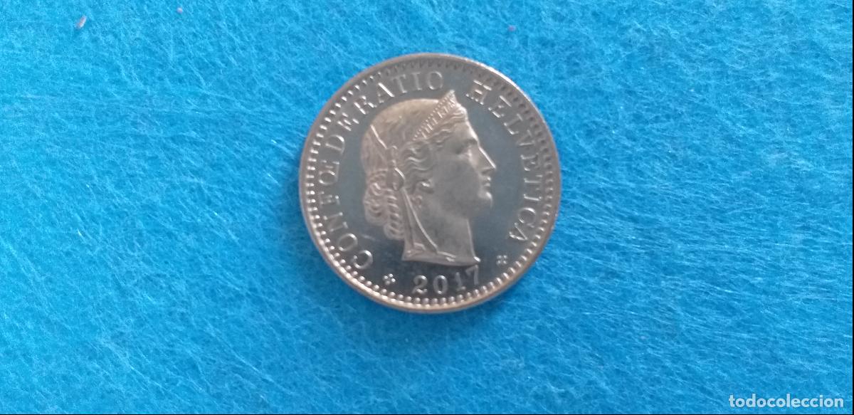 Monedas antiguas de Europa: Moneda de SUIZA. HELVETIA. 20 VEINTE CENTIMOS RAPPEN. A&ntilde;o 2017. CIRCULADA