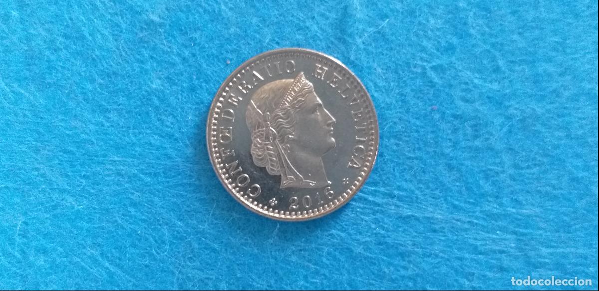 Monedas antiguas de Europa: Moneda de SUIZA. HELVETIA. 20 VEINTE CENTIMOS RAPPEN. A&ntilde;o 2016. CIRCULADA