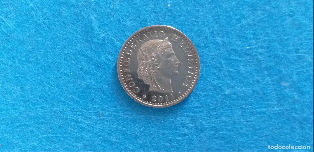 Monedas antiguas de Europa: Moneda de SUIZA. HELVETIA. 20 VEINTE CENTIMOS RAPPEN. A&ntilde;o 2011. CIRCULADA