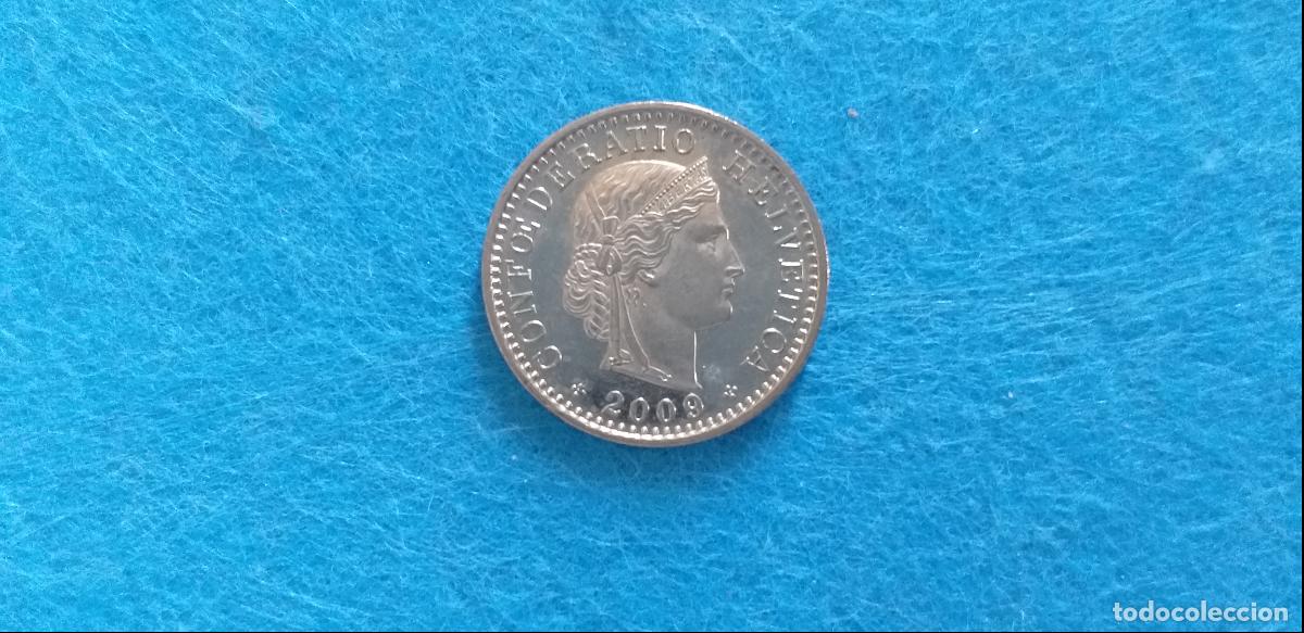 Monedas antiguas de Europa: Moneda de SUIZA. HELVETIA. 20 VEINTE CENTIMOS RAPPEN. A&ntilde;o 2009. CIRCULADA