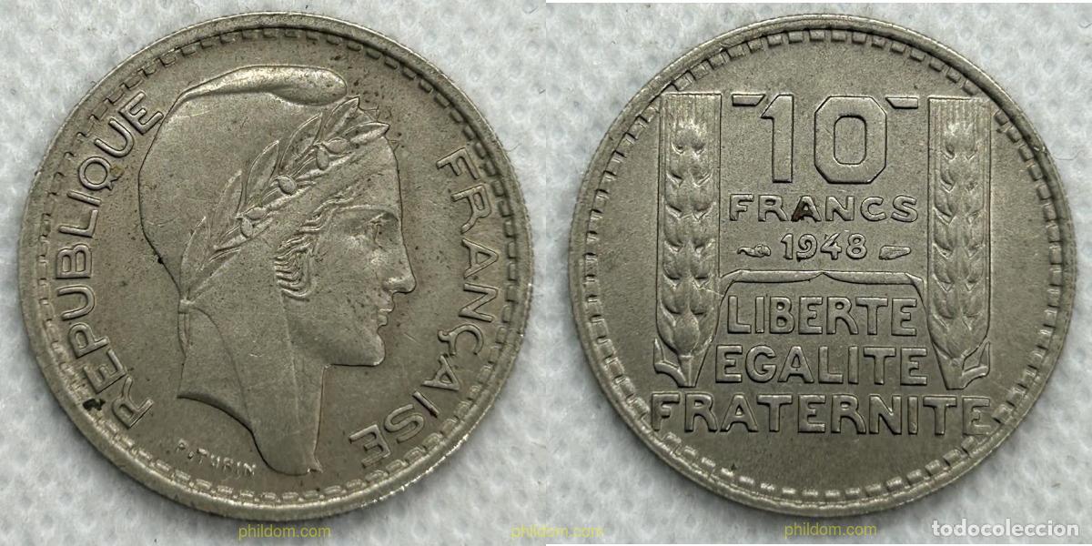 Monedas antiguas de Europa: 3777 FRANCIA 1948 FRANCIA 10 FRANCS 1948