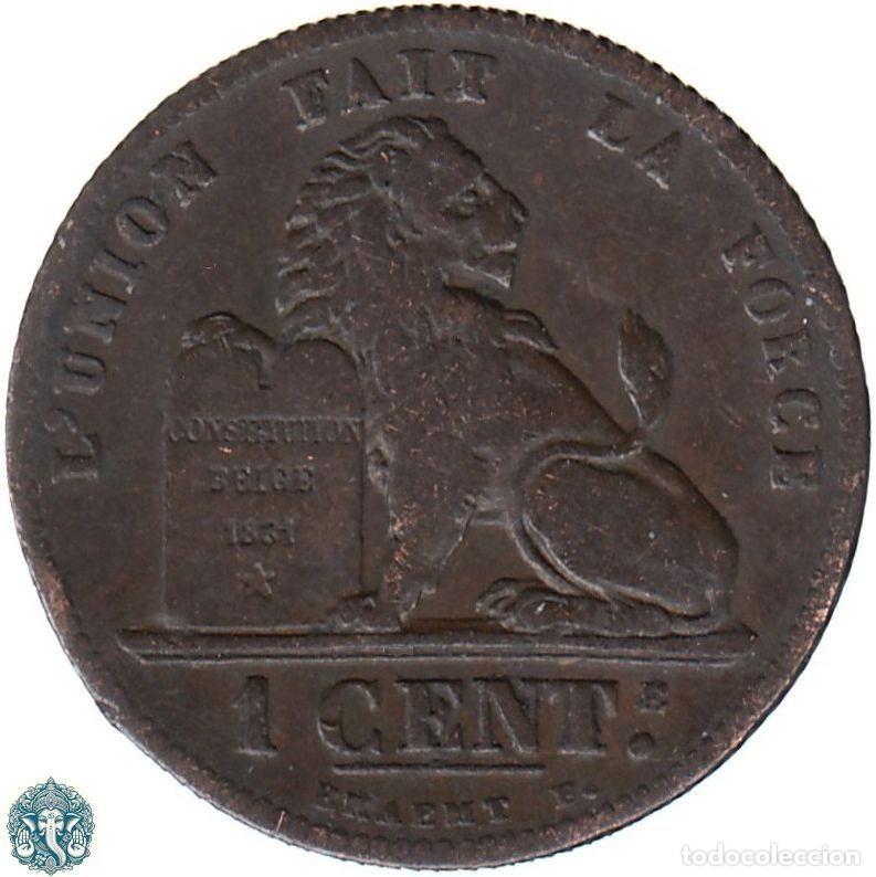 Monedas antiguas de Europa: B&Eacute;LGICA 1 C&eacute;ntimo 1882 Leopoldo II KM#33