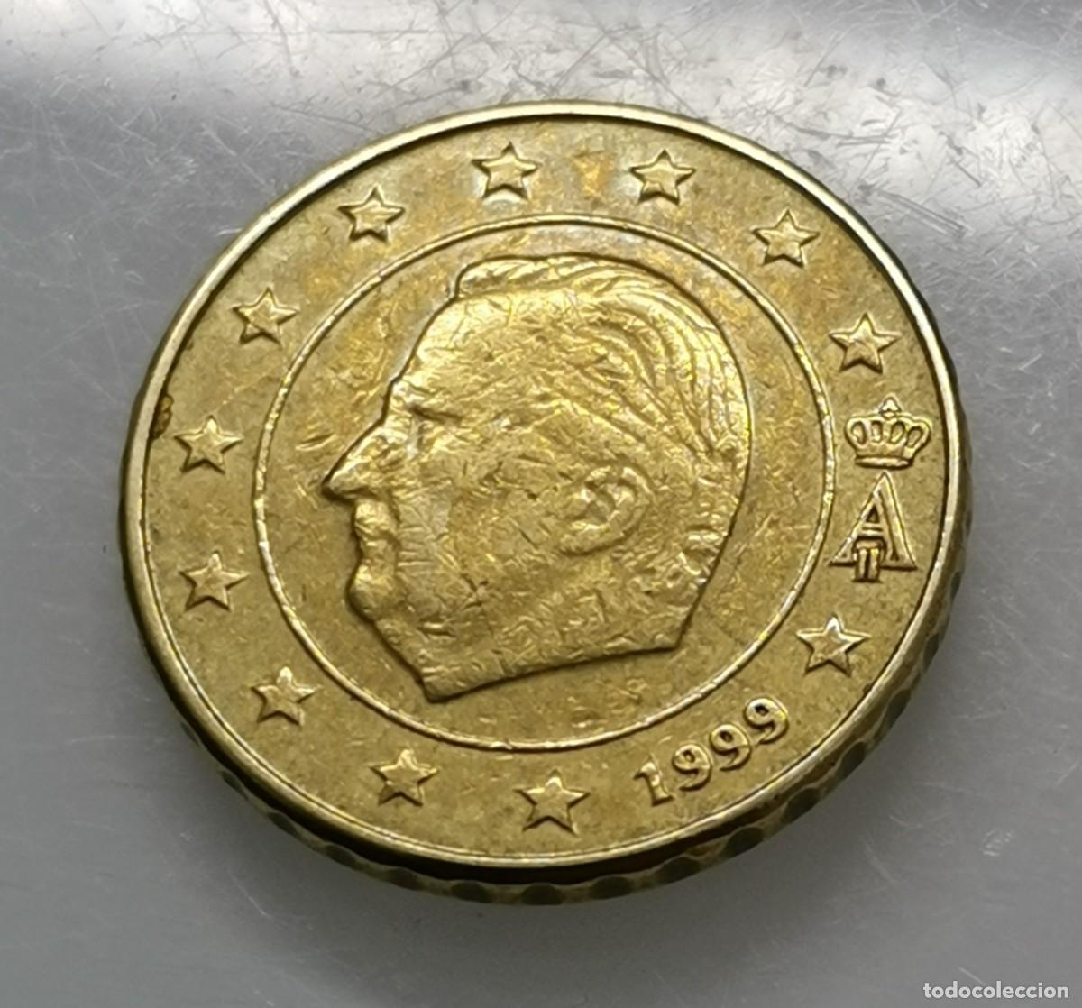 Monedas antiguas de Europa: MONEDA B&Eacute;LGICA 10 C&Eacute;NTIMOS EURO 1999