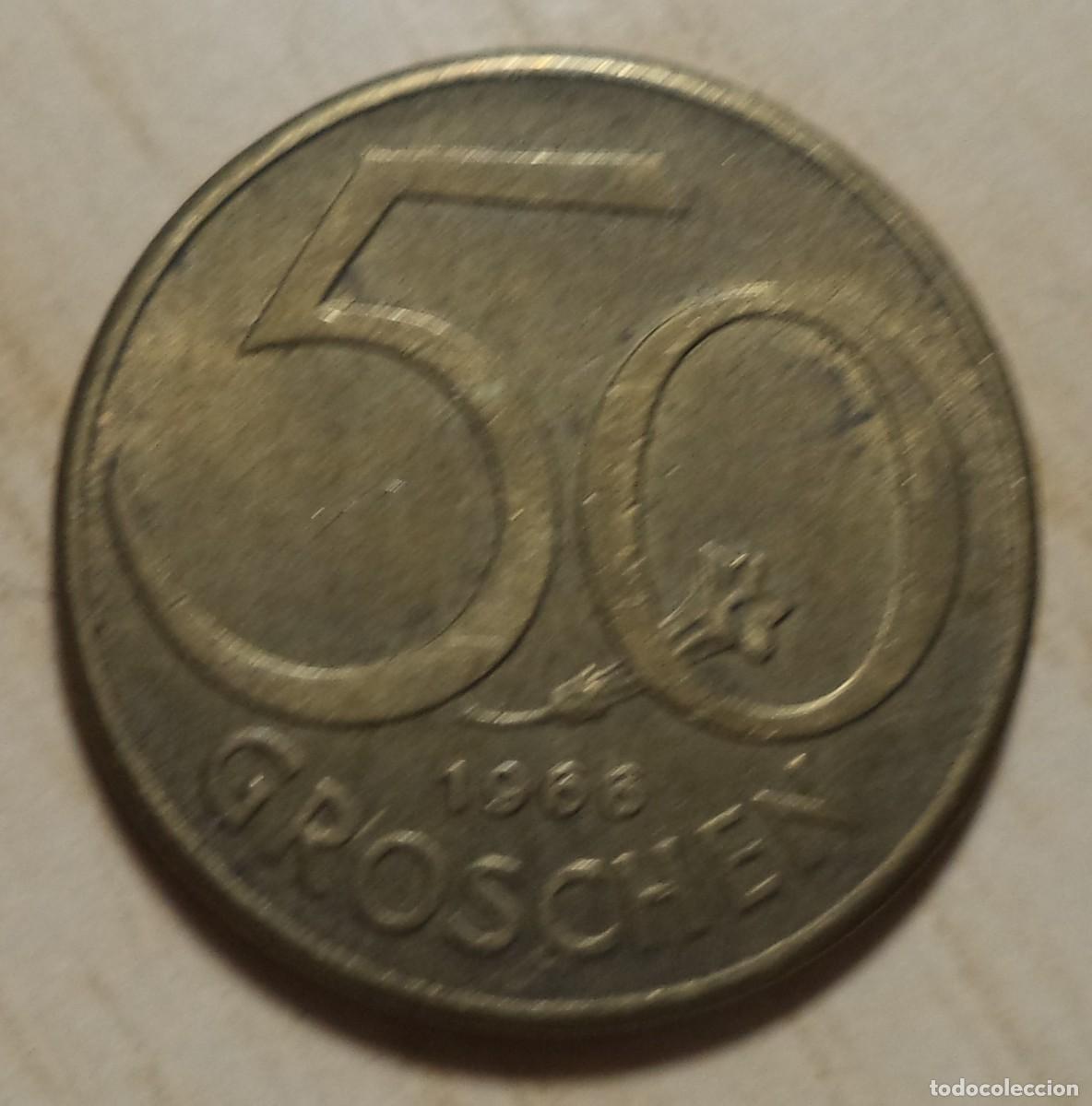 Monedas antiguas de Europa: MONEDA: 50 GROSCHEN, AUSTRIA 1966 - Foto 2