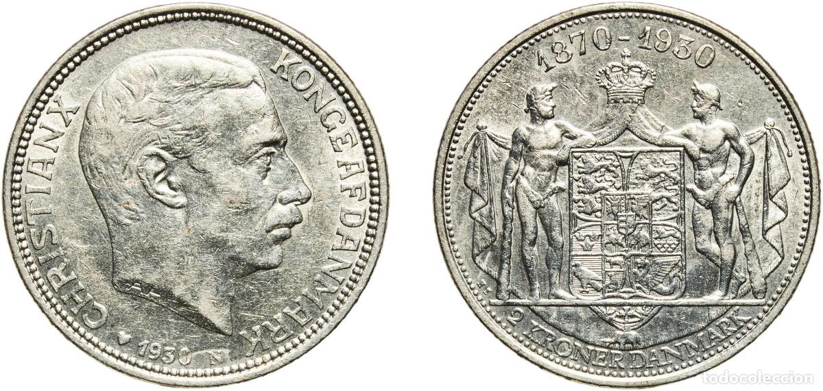 Monedas antiguas de Europa: Denmark Kingdom 1930 N; AH/HS 2 Kroner - Christian X (King's Birthday) Silver (.800) Royal Danish M