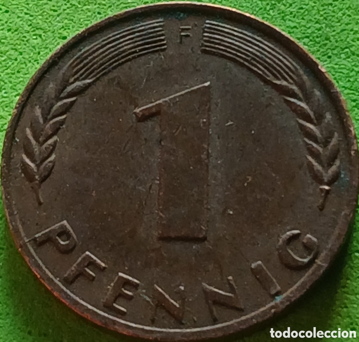 Monedas antiguas de Europa: Alemania Occidental 1 pfennig 1950 F km#105