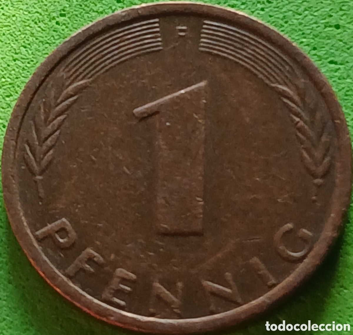 Monedas antiguas de Europa: Alemania Occidental 1 pfennig 1975 F km#105