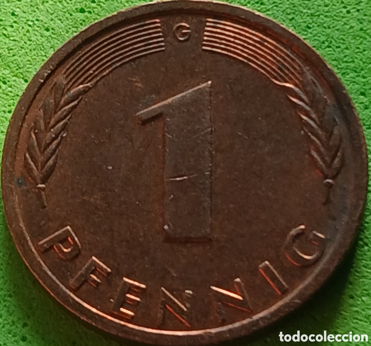 Monedas antiguas de Europa: Alemania Federal 1 pfennig 1991 G km#105