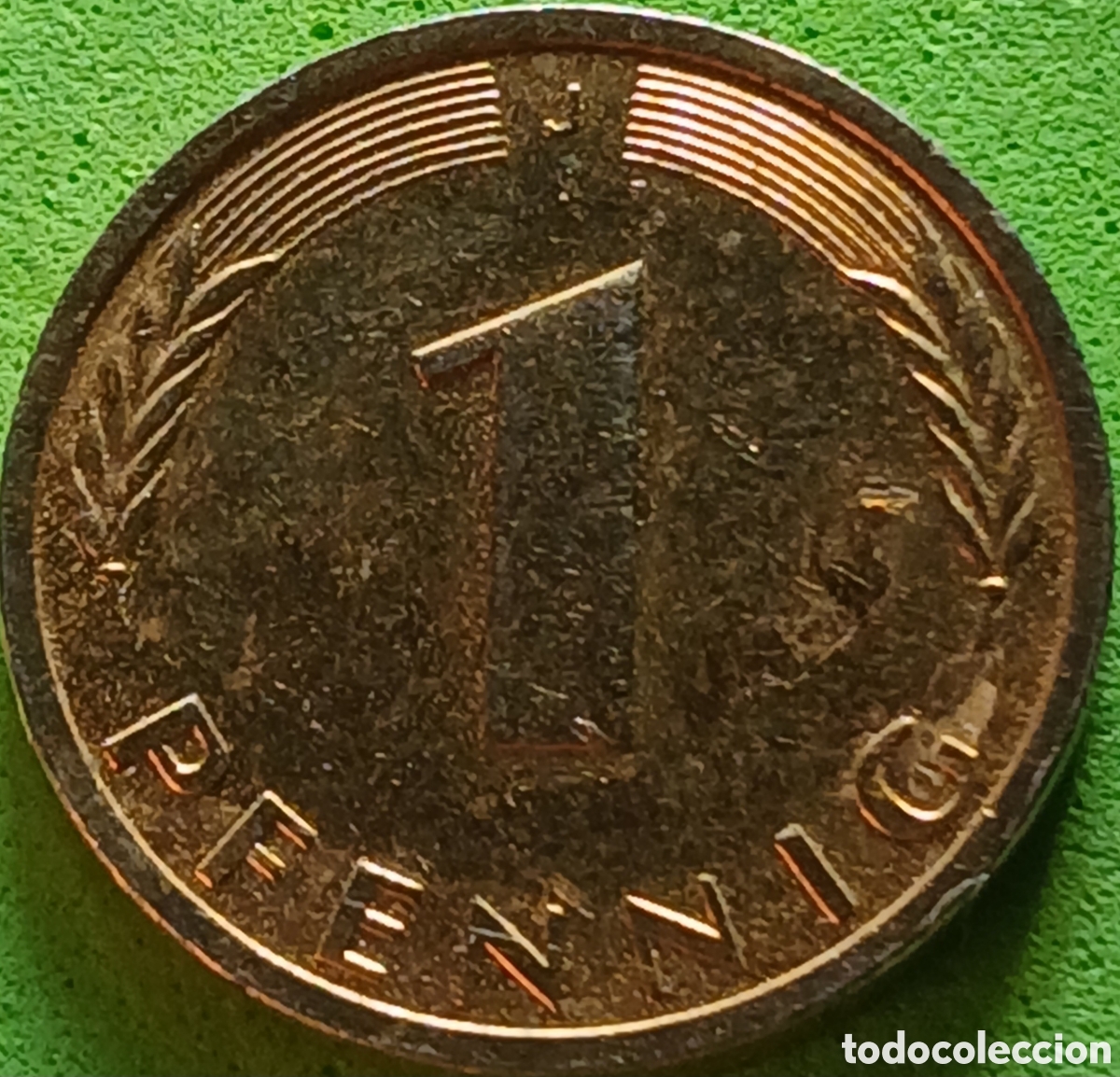 Monedas antiguas de Europa: Alemania Federal 1 pfennig 1991 J km#105
