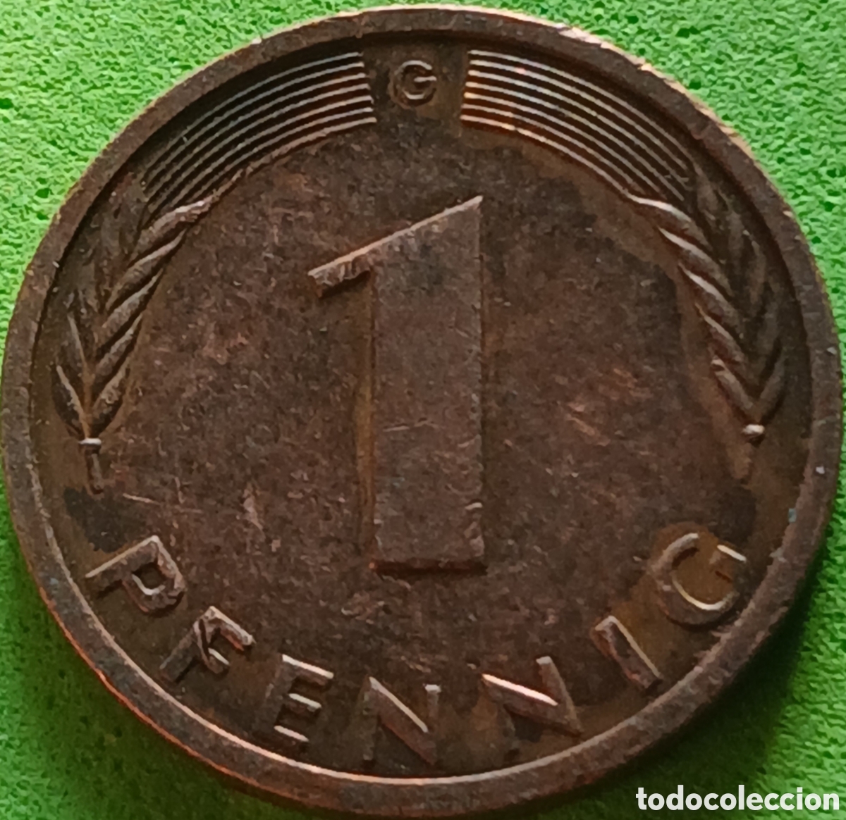 Monedas antiguas de Europa: Alemania Federal 1 pfennig 1996 G km#105