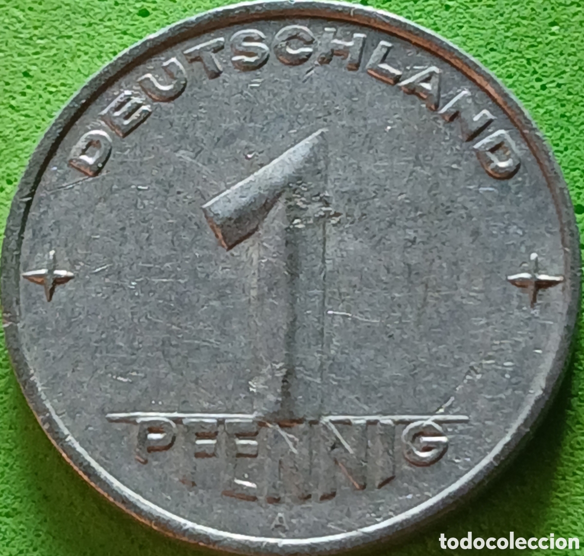 Monedas antiguas de Europa: Alemania Oriental 1 pfennig 1953 A km#5