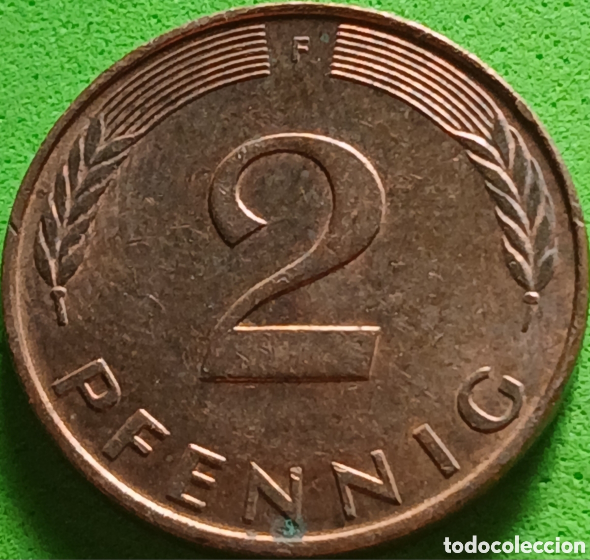 Monedas antiguas de Europa: Alemania Federal 2 pfennig 1991 F km#106a