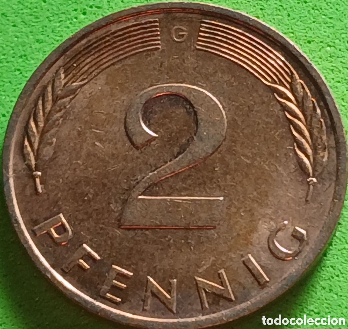 Monedas antiguas de Europa: Alemania Federal 2 pfennig 1990 G km#106a