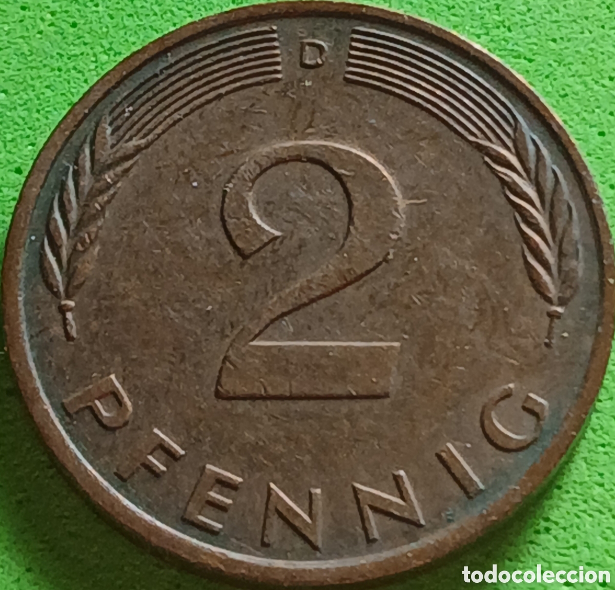 Monedas antiguas de Europa: Alemania Occidental 2 pfennig 1988 D km#106a