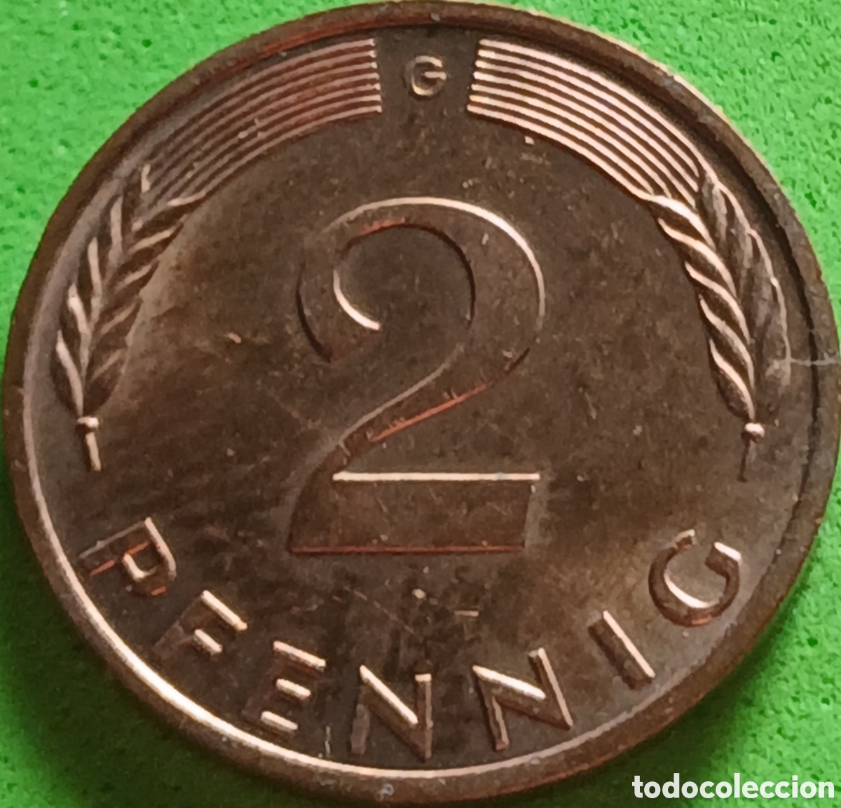 Monedas antiguas de Europa: Alemania Occidental 2 pfennig 1988 G km#106a