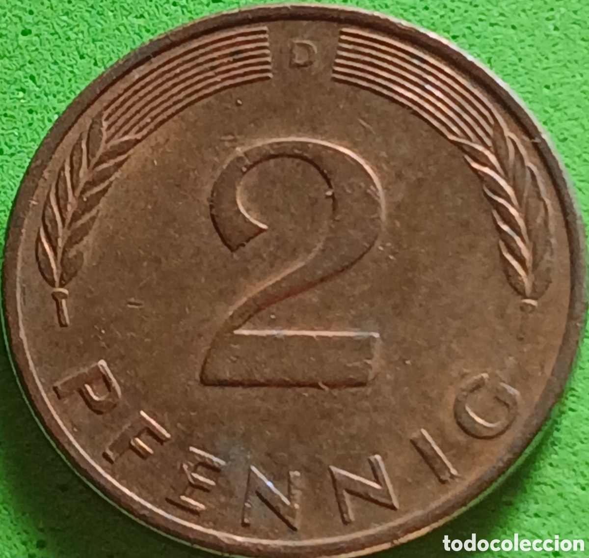 Monedas antiguas de Europa: Alemania Occidental 2 pfennig 1985 D km#106a