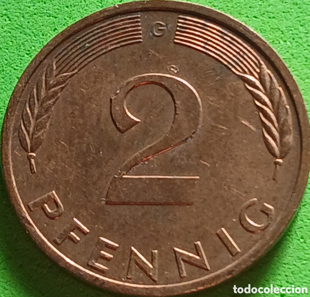 Monedas antiguas de Europa: Alemania Occidental 2 pfennig 1979 G km#106a
