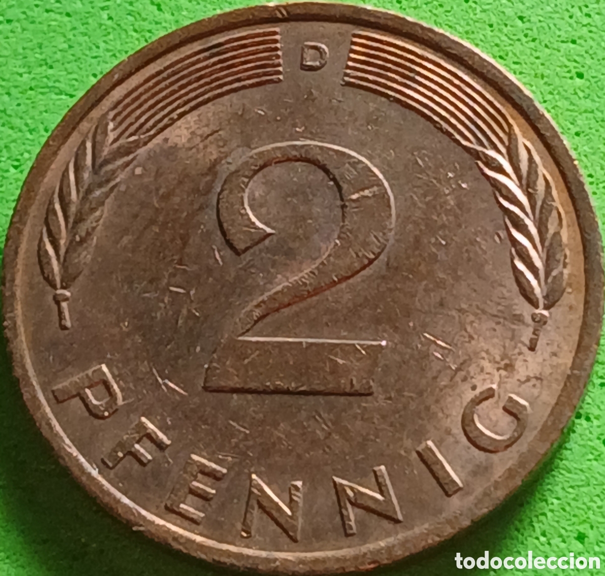 Monedas antiguas de Europa: Alemania Occidental 2 pfennig 1979 D km#106a