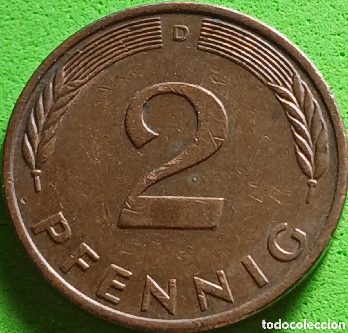 Monedas antiguas de Europa: Alemania Occidental 2 pfennig 1977 D km#106a