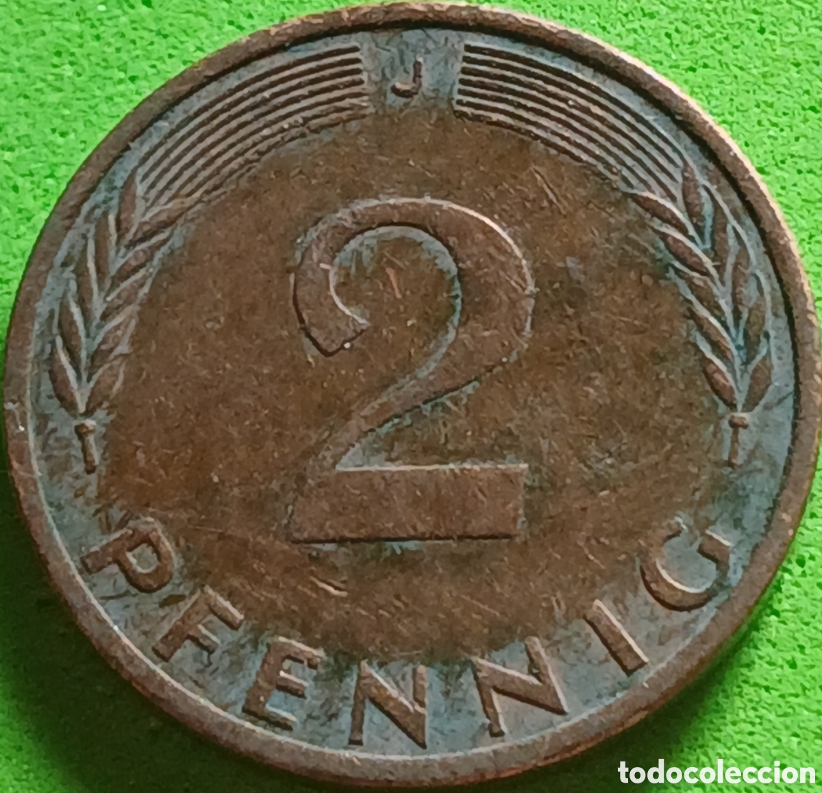 Monedas antiguas de Europa: Alemania Occidental 2 pfennig 1974 J km#106a
