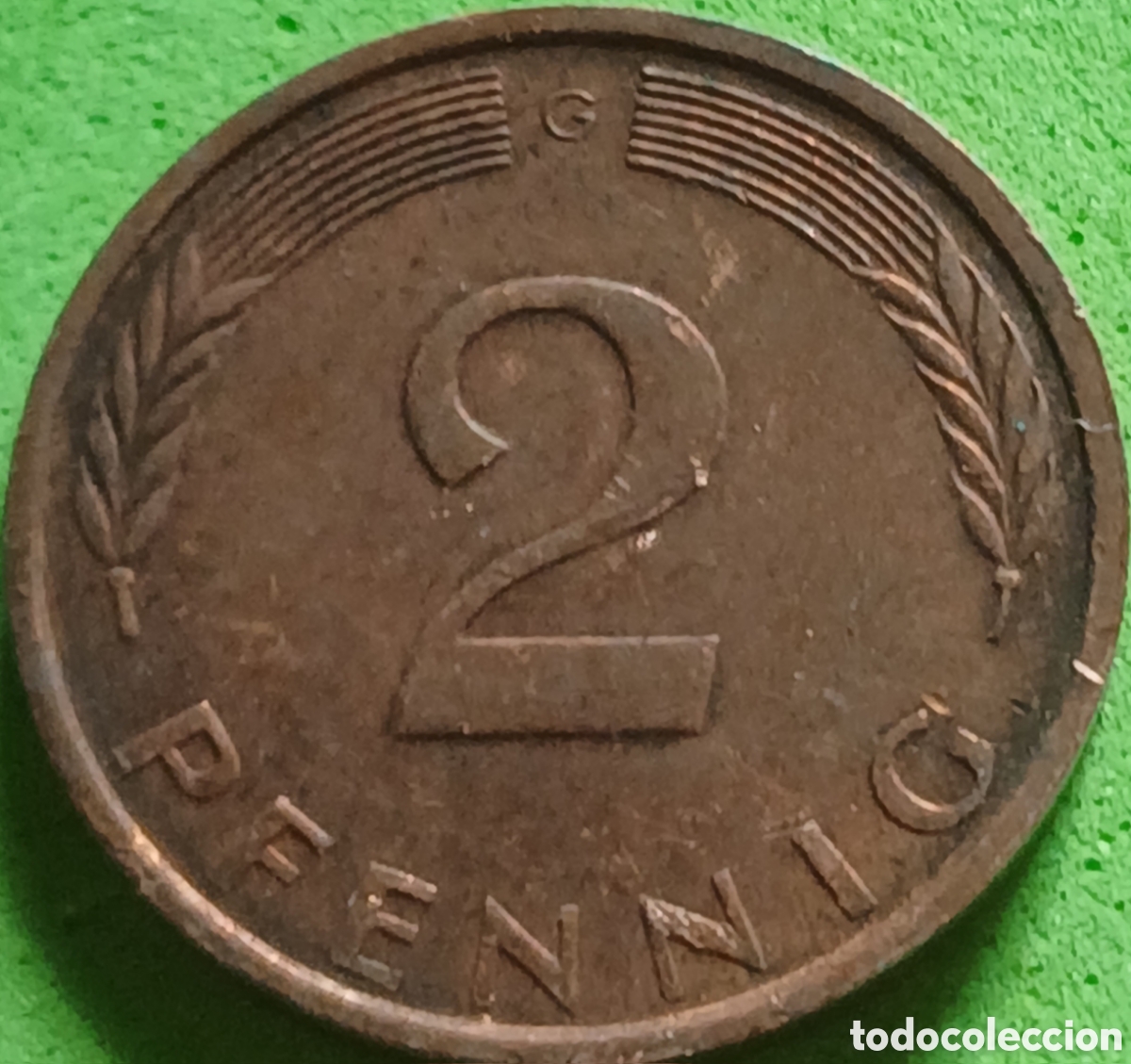 Monedas antiguas de Europa: Alemania Occidental 2 pfennig 1972 G km#106a