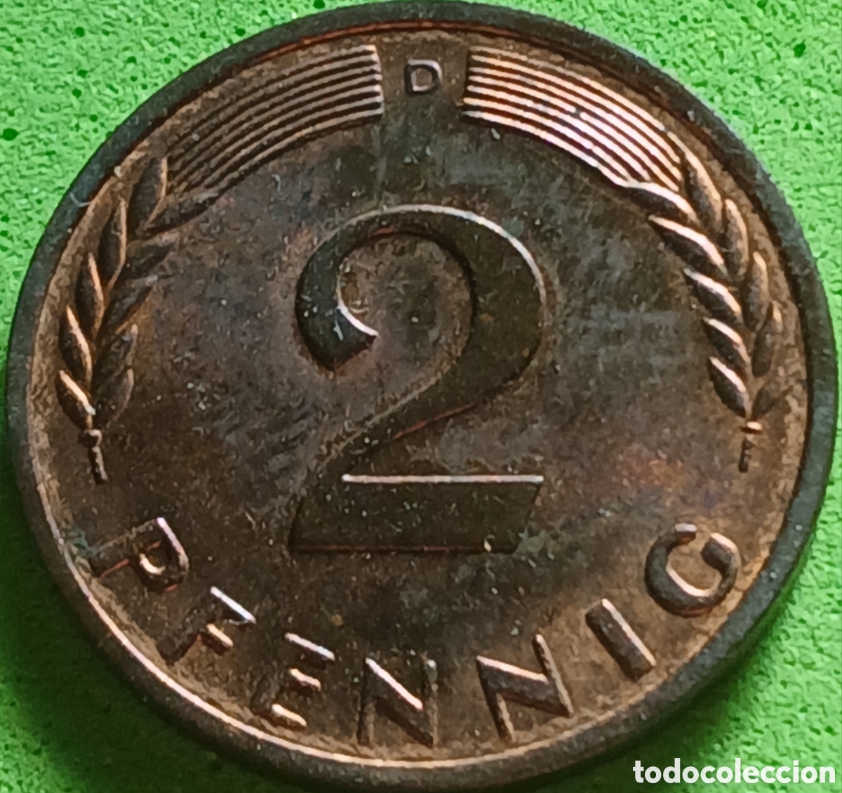 Monedas antiguas de Europa: Alemania Occidental 2 pfennig 1966 D km#106