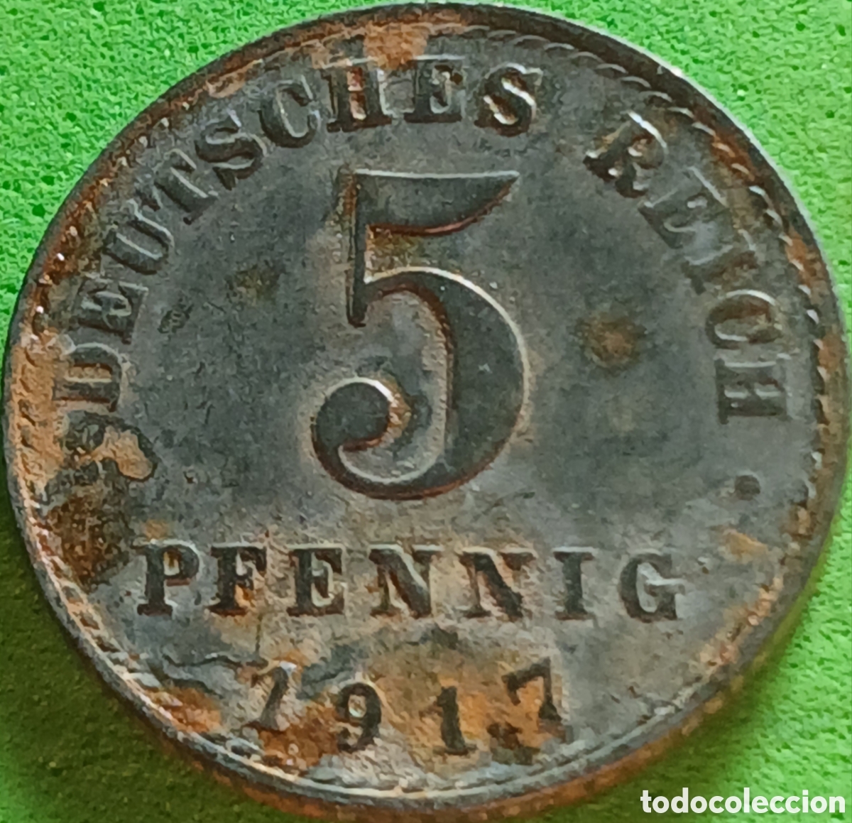 Monedas antiguas de Europa: Alemania Imperio 5 pfennig 1917 A km#19