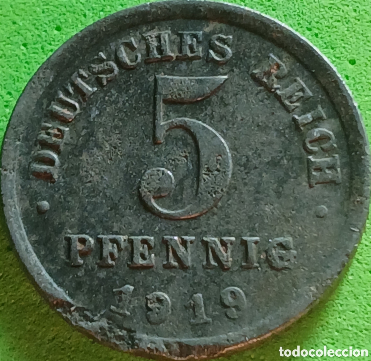 Monedas antiguas de Europa: Alemania Imperio 5 pfennig 1919 D km#19