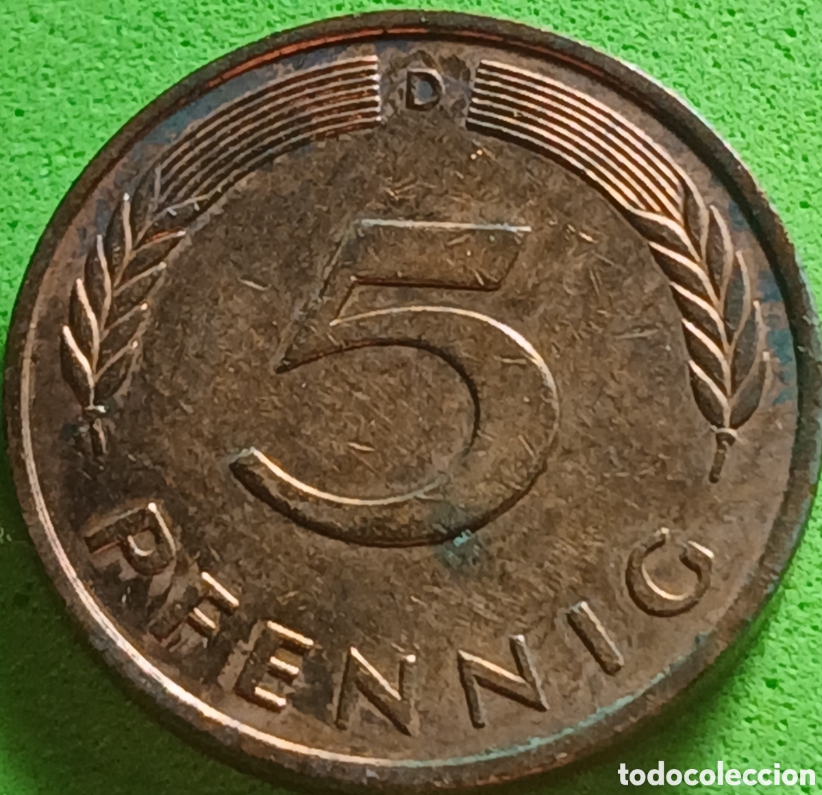 Monedas antiguas de Europa: Alemania Federal 5 pfennig 1990 D km#107