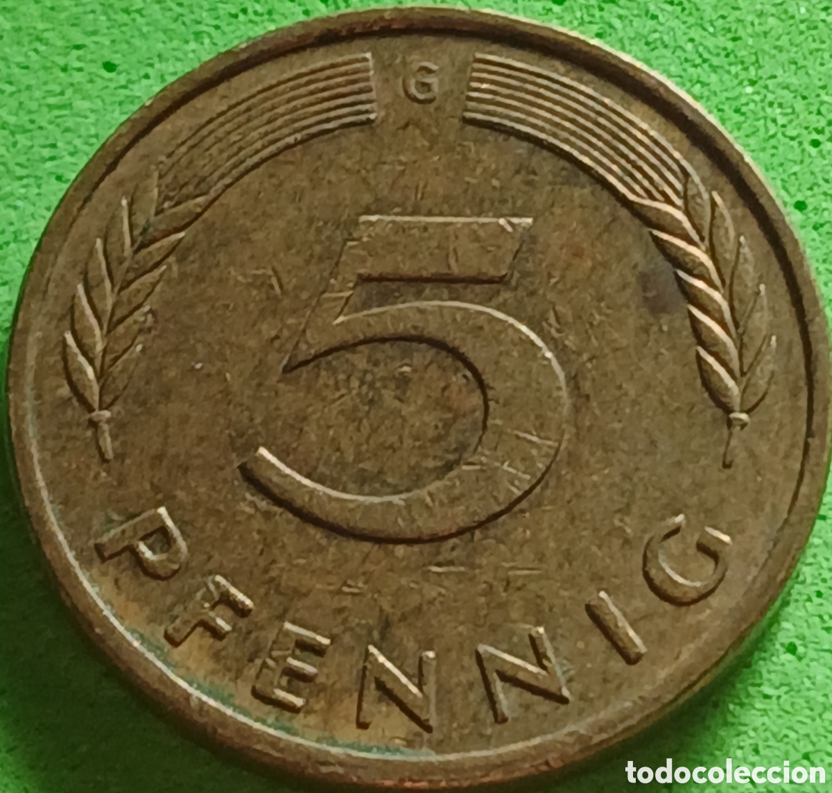 Monedas antiguas de Europa: Alemania Federal 5 pfennig 1990 G km#107