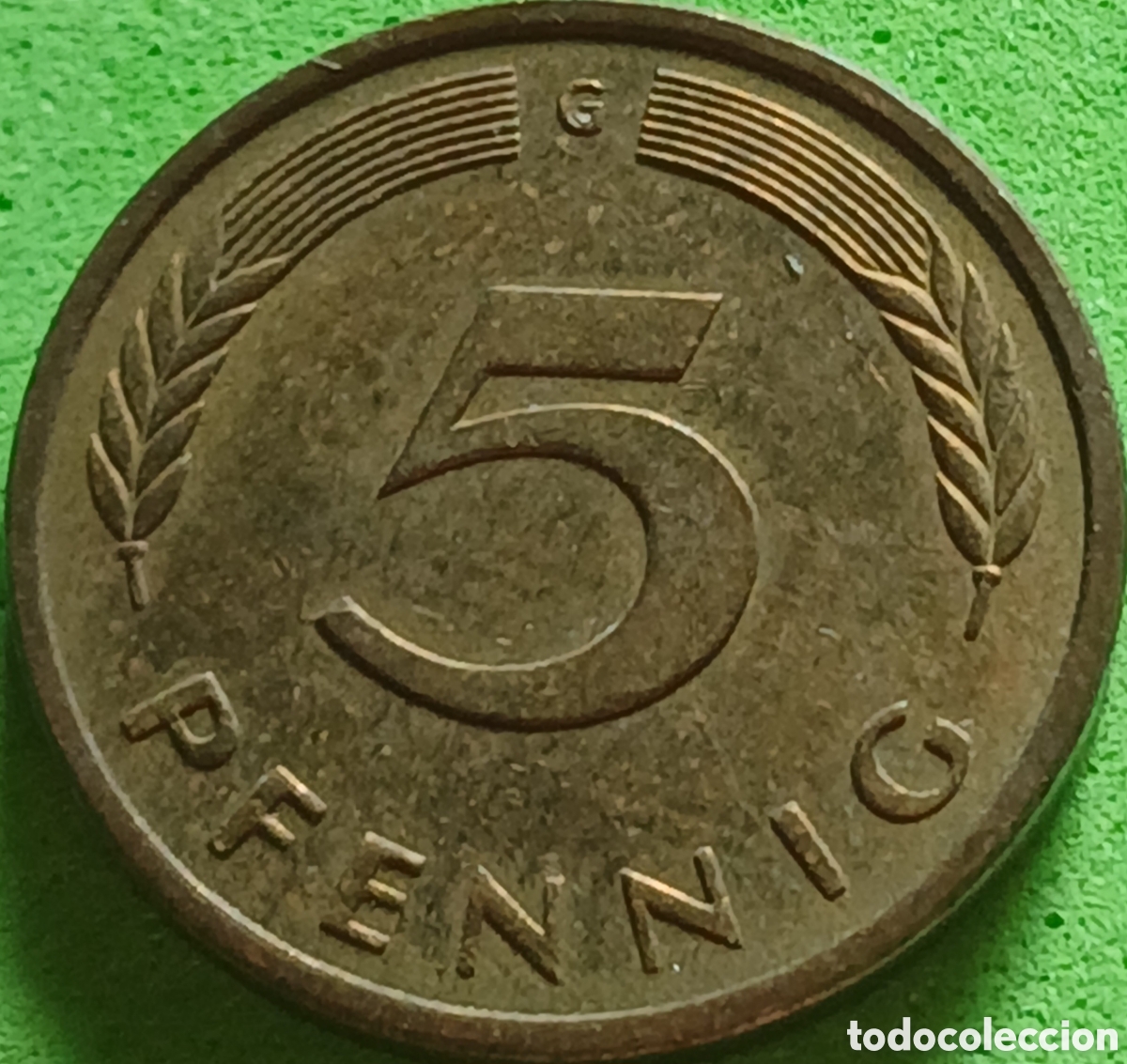 Monedas antiguas de Europa: Alemania Occidental 5 pfennig 1989 G km#107