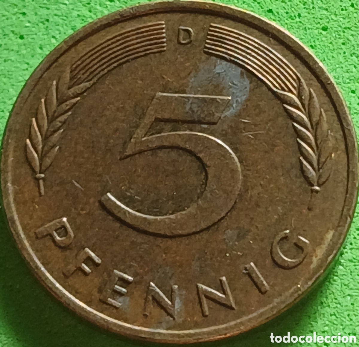 Monedas antiguas de Europa: Alemania Occidental 5 pfennig 1988 D km#107