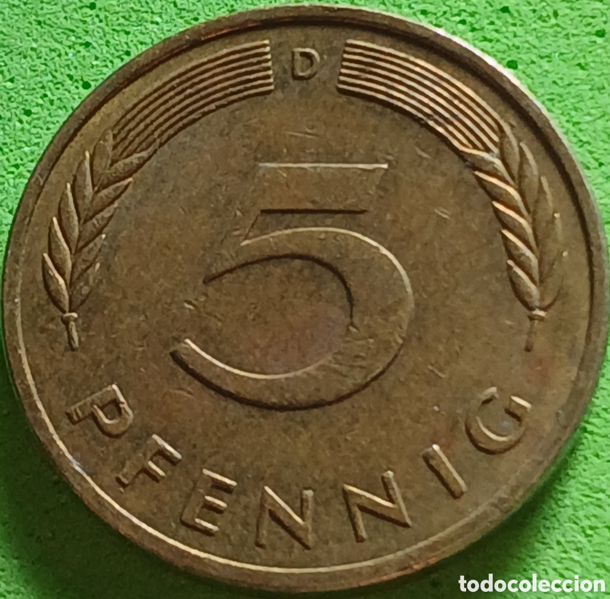 Monedas antiguas de Europa: Alemania Occidental 5 pfennig 1981 D km#107