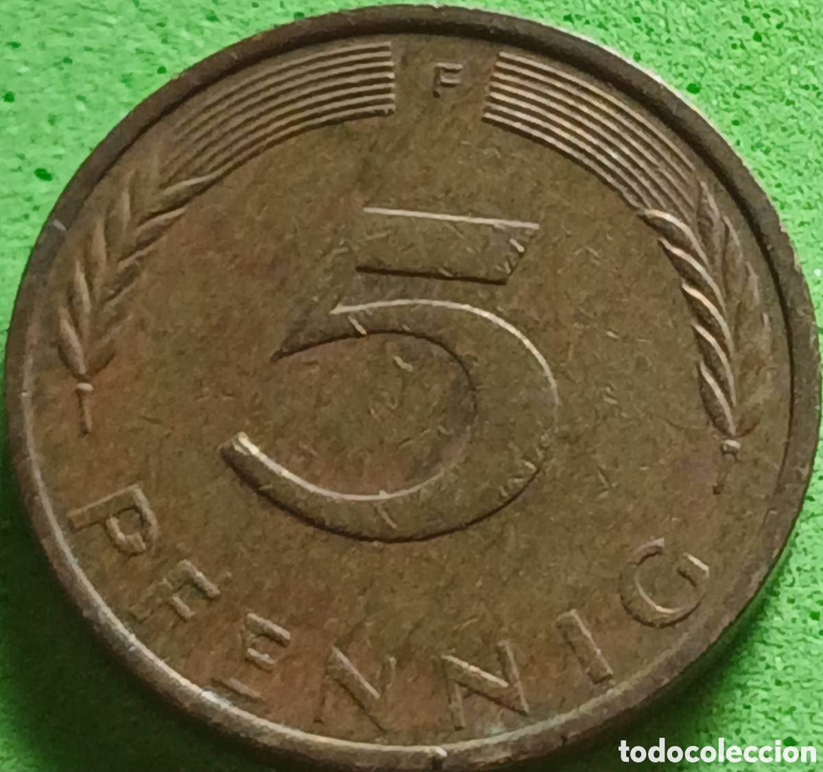 Monedas antiguas de Europa: Alemania Occidental 5 pfennig 1973 F km#107