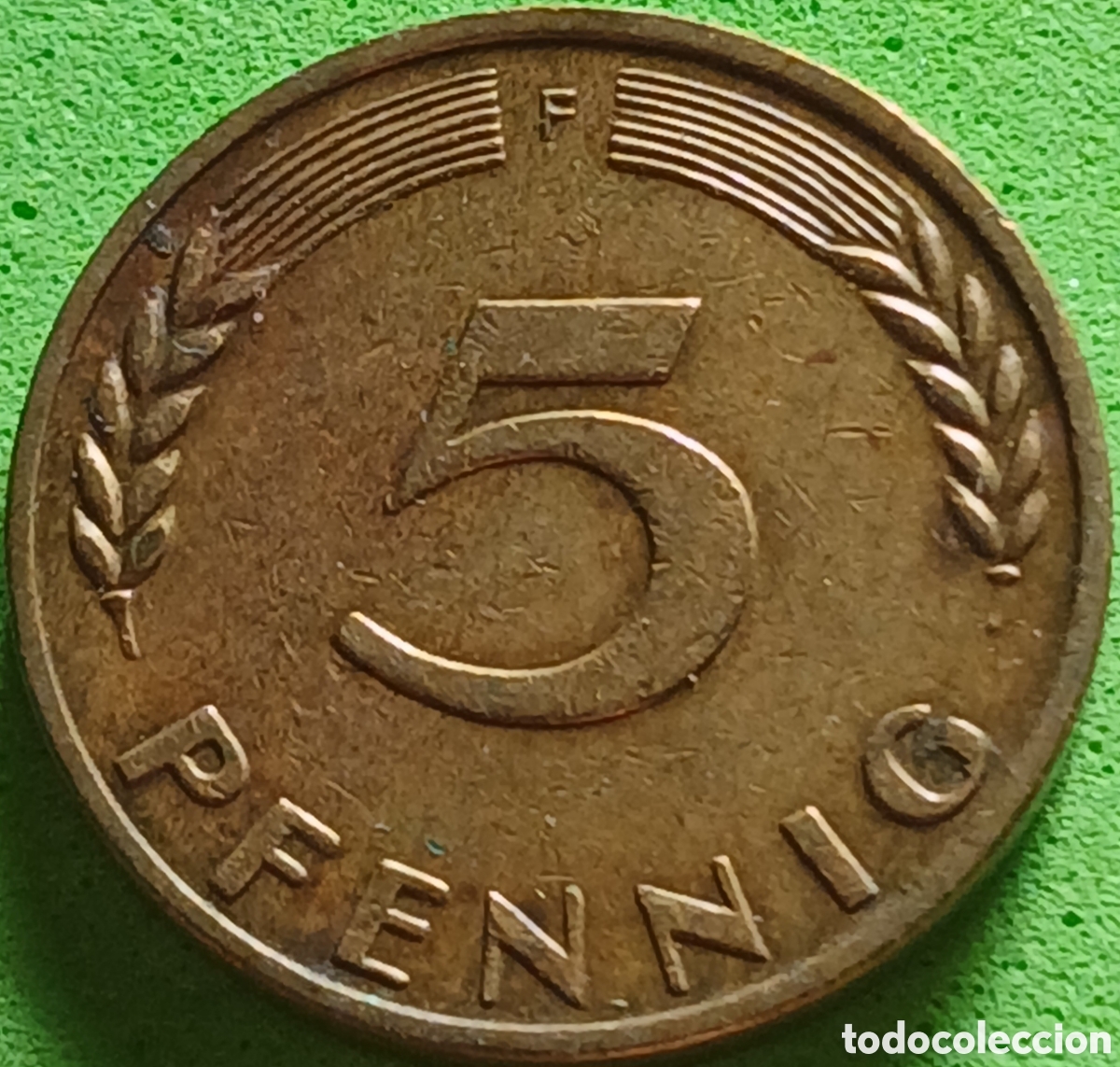 Monedas antiguas de Europa: Alemania Occidental 5 pfennig 1968 F km#107