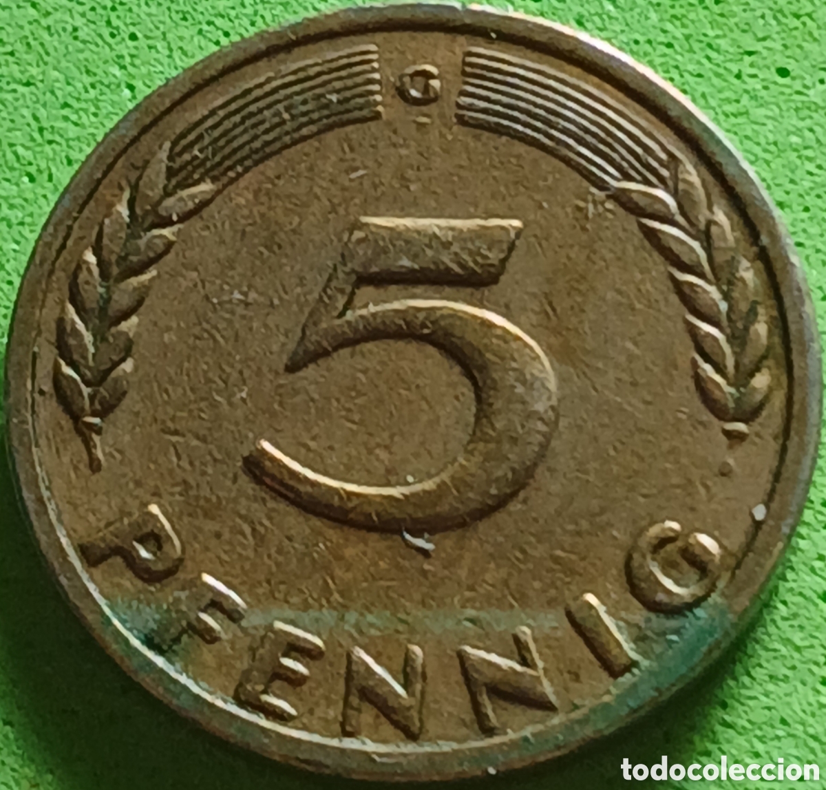 Monedas antiguas de Europa: Alemania Occidental 5 pfennig 1949 G km#102