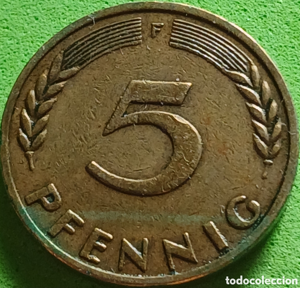 Monedas antiguas de Europa: Alemania Occidental 5 pfennig 1949 F km#102