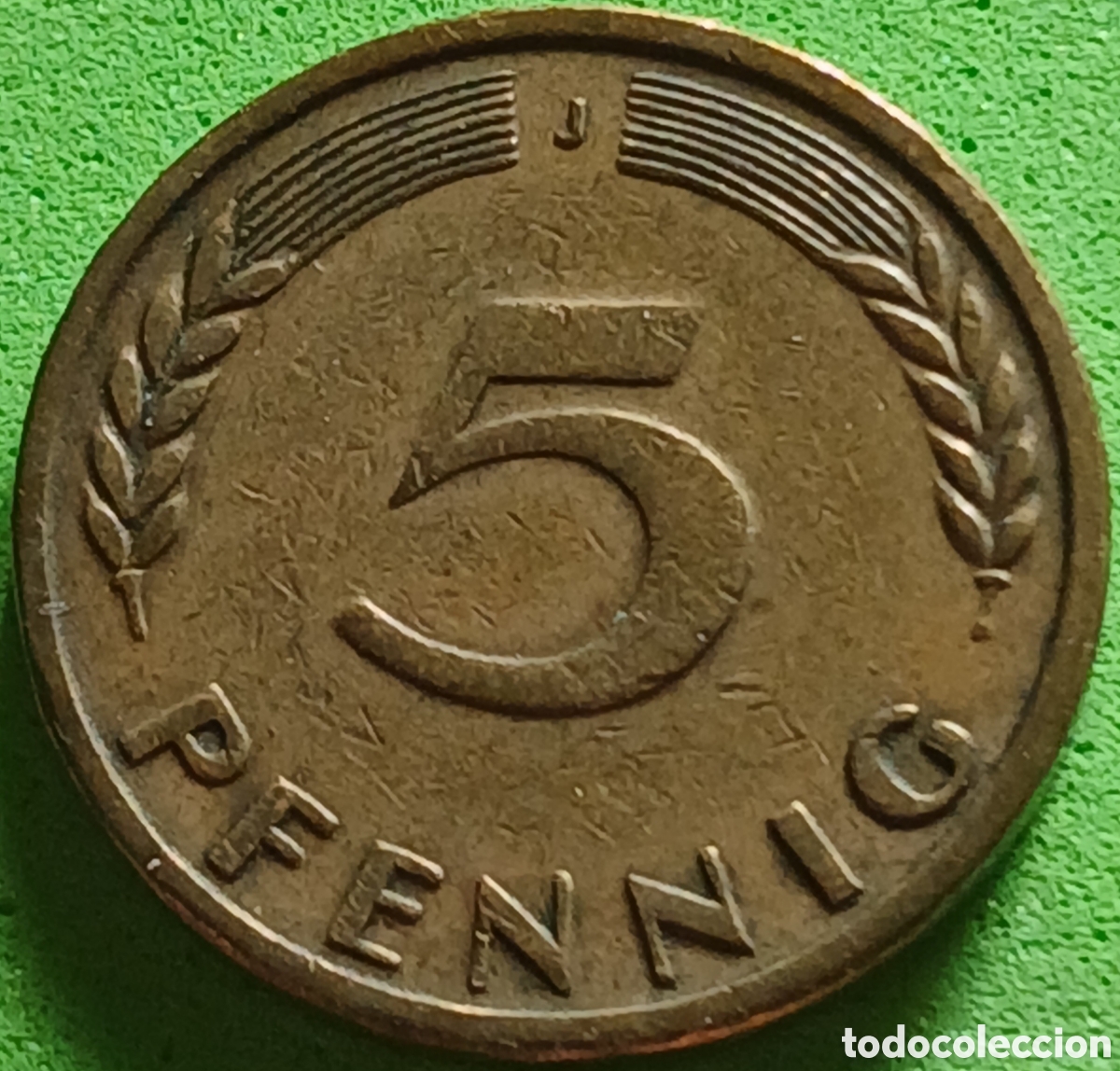 Monedas antiguas de Europa: Alemania Occidental 5 pfennig 1949 J km#102