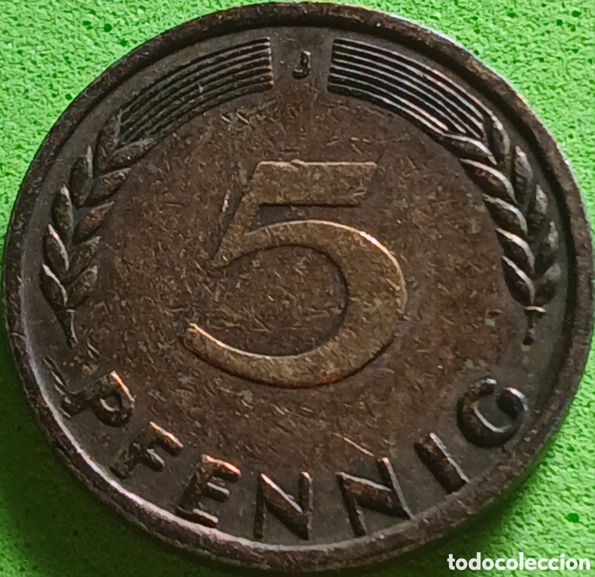 Monedas antiguas de Europa: Alemania Occidental 5 pfennig 1949 J km#102